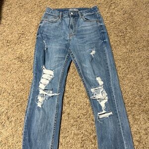 Wild Fable Ripped Blue Jeans Mom Jeans